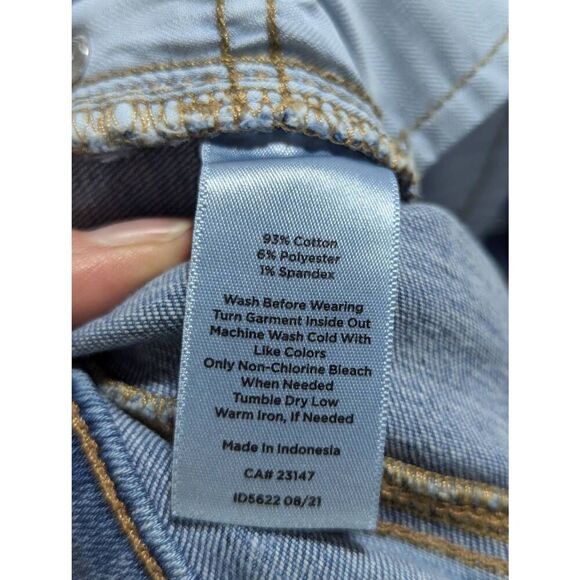 Talbots Women's Blue Medium-Wash Mid-Rise Slim Ankle Denim Jeans Size 2P - Picture 6 of 6